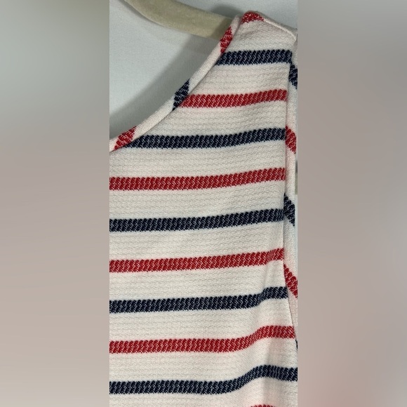 Zara Striped Sleeveless Bodycon Midi Dress Size Medium Casual Summer Stretch - Picture 7 of 14